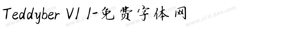 Teddyber V1 1字体转换